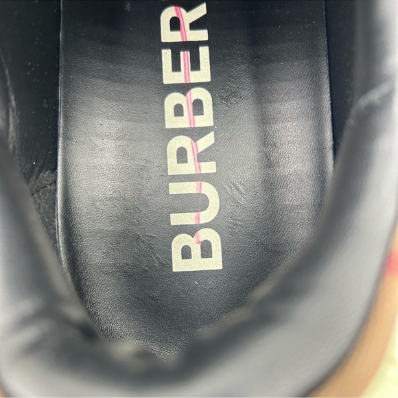 Men’s Burberry Robin classic check low top sneakers size 46 made in Italy - Picture 6 of 9